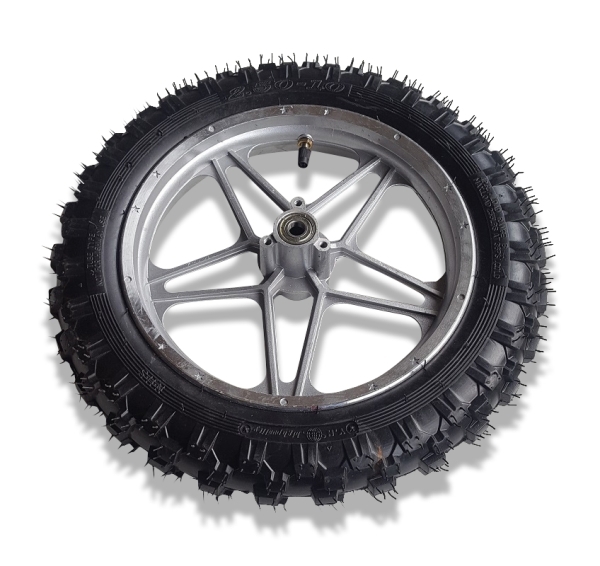 Hinterrad silber 2.50-10 für Dirtbike